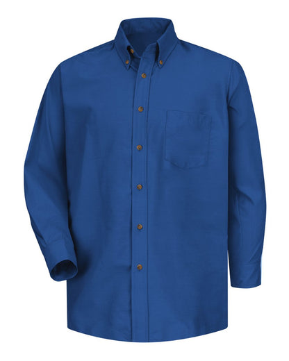 Red Kap Men's Poplin Dress Shirt SP90 #color_Royal Blue