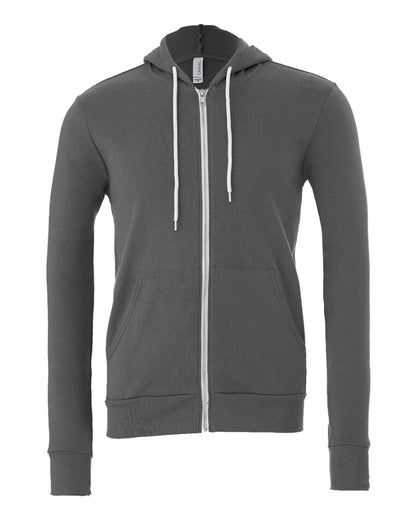 BELLA + CANVAS Sponge Fleece Full-Zip Hoodie 3739 #color_Asphalt