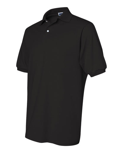 JERZEES Men's SpotShield® 50/50 Polo 437MSR #color_Black