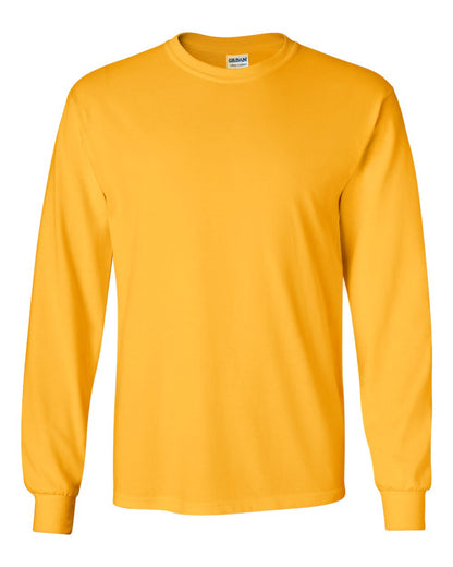 Gildan Unisex Ultra Cotton® Long Sleeve T-Shirt 2400 #color_Gold