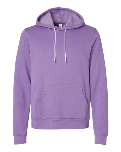 BELLA + CANVAS Sponge Fleece Hoodie 3719 #color_Heather Team Purple