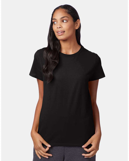 Hanes Women's Perfect-T T-Shirt SL04 #colormdl_Black