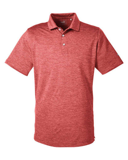 Puma Golf Men's Icon Heather Polo 596801 #color_High Risk Red