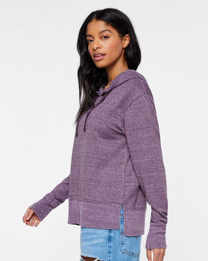 LAT Women's Vintage Wash Hoodie Sweatshirt 3536 #colormdl_Weathered Plum