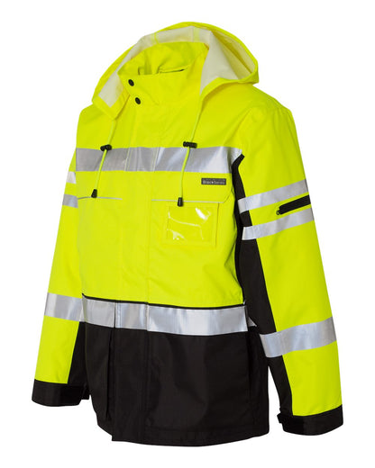 Kishigo Unisex Premium Black Series® 2-In-1 Jacket JS135-136 #color_Lime