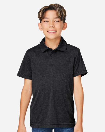 Team 365 Youth Zone Sonic Heather Performance Polo TT51HY #colormdl_Black Heather