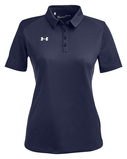 Under Armour Women's Tech™ Polo 1370431 #color_Midnight Navy/ White