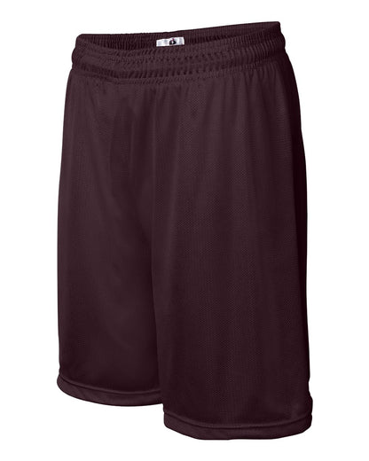 Badger Mini Mesh 7'' Inseam Shorts 7237 #color_Maroon