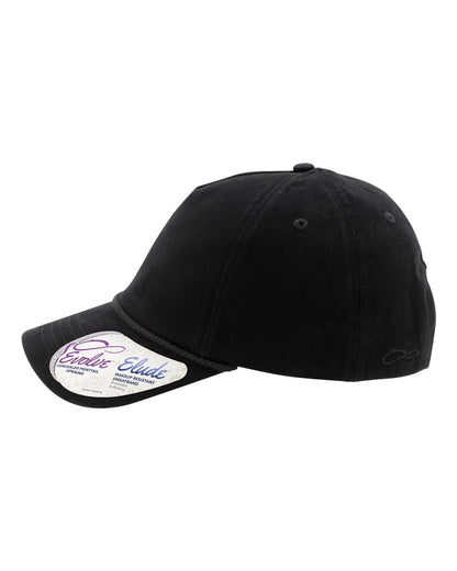 Infinity Her Women's Washed 5-Panel Rope Cap MAYA #color_Black/ Black Leopard
