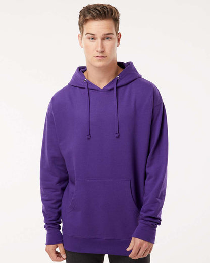 Independent Trading Co. Unisex Midweight Hooded Sweatshirt SS4500 #colormdl_Purple
