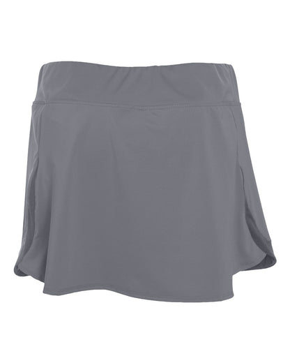 Augusta Sportswear Women's Action Color Block Skort 2410 #color_Graphite/ Graphite