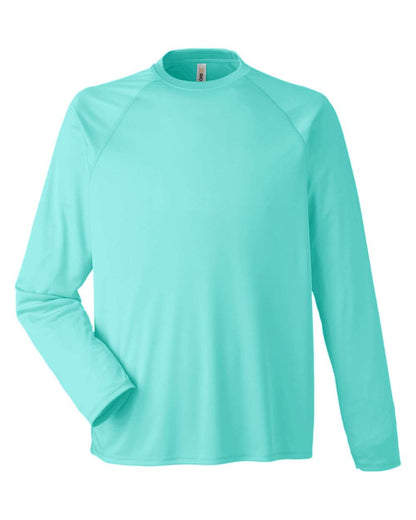 CORE365 Unisex Ultra UVP™ Marina Raglan Long Sleeve T-Shirt CE110 #color_Sea Glass