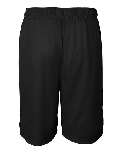 Badger Mini Mesh 9'' Inseam Shorts 7239 #color_Black