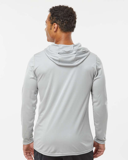 Holloway Men's Momentum Hooded Long Sleeve T-Shirt 222830 #colormdl_Silver