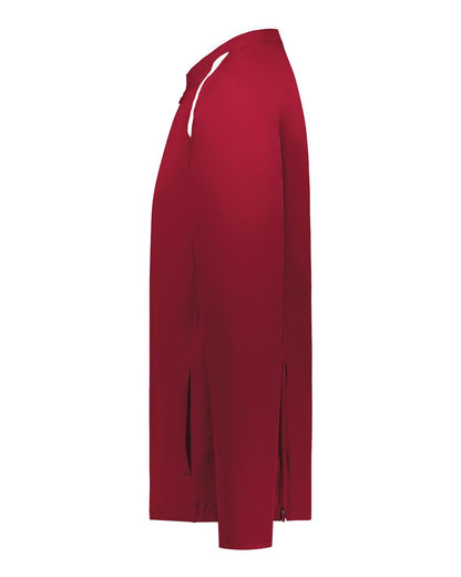 Holloway Men's Clubhouse Quarter-Zip Pullover 229595 #color_Scarlet/ White