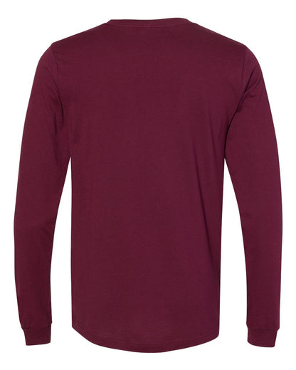 BELLA + CANVAS Jersey Long Sleeve Tee 3501 #color_Maroon