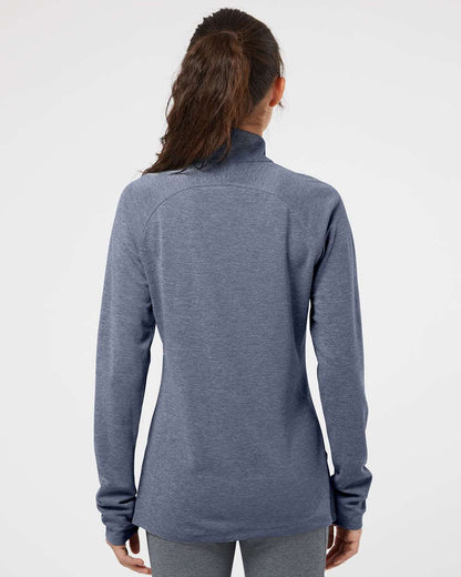 Adidas Women's Lightweight Quarter-Zip Pullover A281 #colormdl_Collegiate Navy Heather/ Carbon