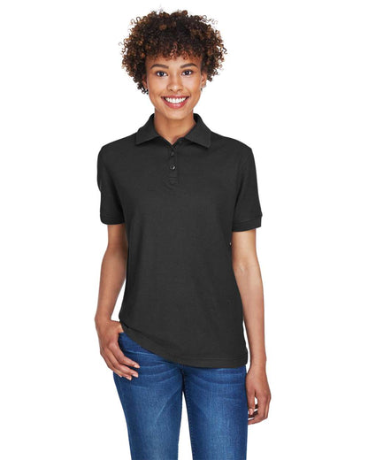 UltraClub Women's Whisper Pique Polo 8541 #colormdl_Black