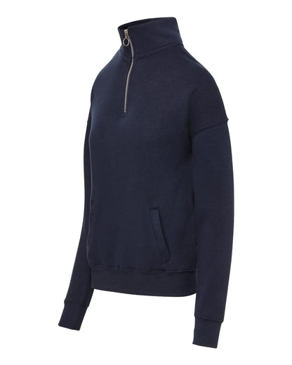 MV Sport Women's Cloud Fleece Quarter-Zip Sweatshirt W20189 #color_Navy