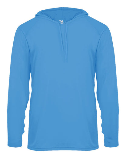 Badger B-Core Hooded Long Sleeve T-Shirt 4105 #color_Columbia Blue