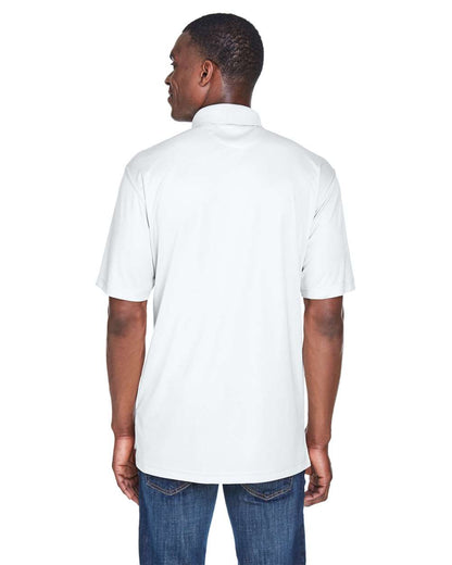 UltraClub Men's Cool & Dry Sport Performance Interlock Polo 8425 #colormdl_White