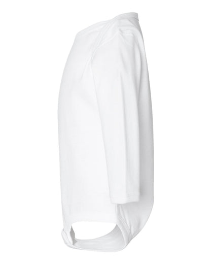 Rabbit Skins Infant Fine Jersey Long Sleeve Bodysuit 4421 #color_White