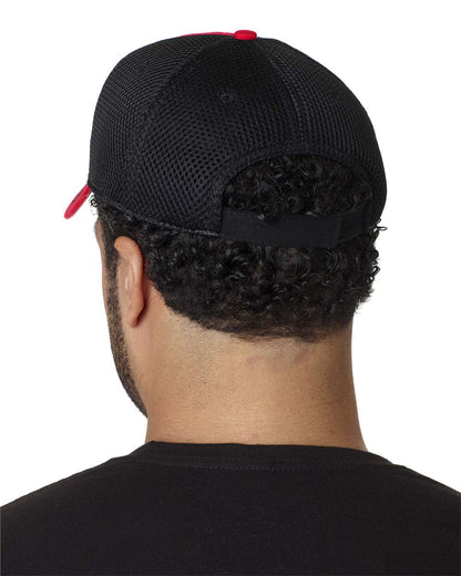 Adams Headwear Fairway Cap FA102 #colormdl_Red/ Black