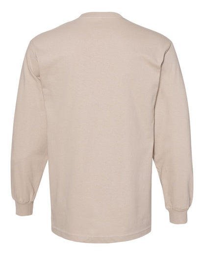 American Apparel Unisex Heavyweight Cotton Long Sleeve Tee 1304 #color_Sand