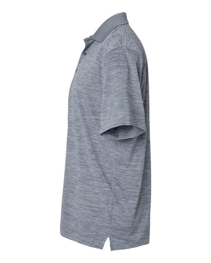 Paragon Men's Dakota Striated Heather Polo 130 #color_Steel Grey Heather