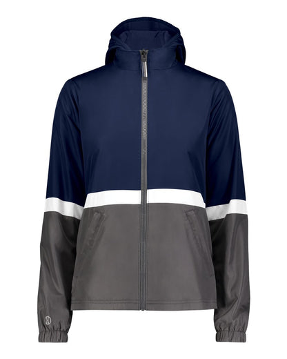Holloway Women's Turnabout Reversible Hooded Jacket 229787 #color_Navy/ Carbon