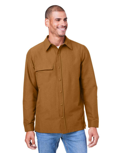 Harriton Unisex Flex Twill Overshirt M72 #colormdl_Duck Brown