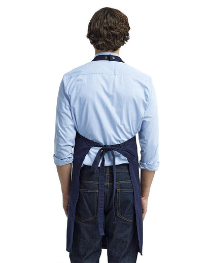 Artisan Collection by Reprime Chino Bib Apron RP132 #colormdl_Navy