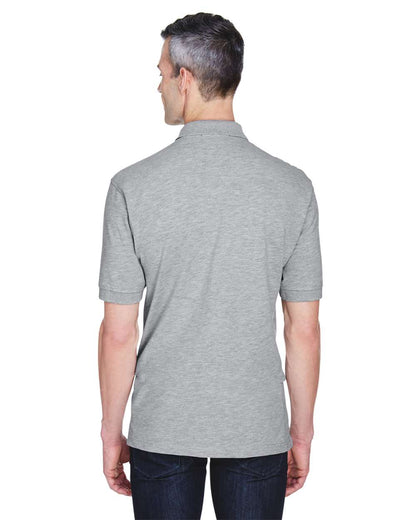 Harriton Men's Easy Blend™ Polo with Pocket M265P #colormdl_Grey Heather