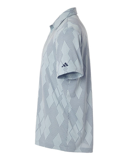 Adidas Men's Ultimate365 Textured Polo A2008 #color_Wonder Blue