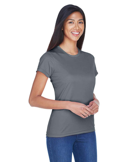 UltraClub Women's Cool & Dry Sport Performance Interlock T-shirt 8420L #colormdl_Charcoal