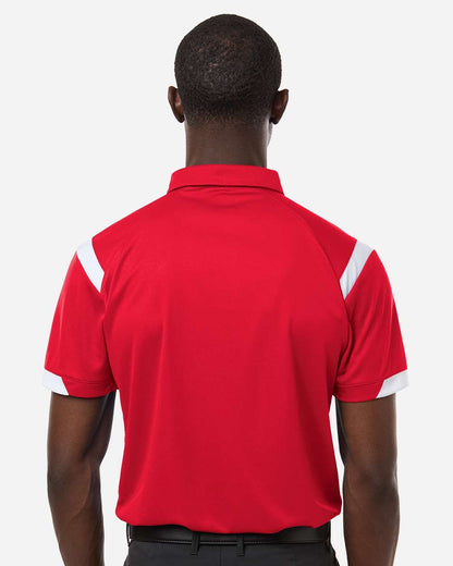 Badger Men's On the Rise Polo 3350 #colormdl_Red/ White