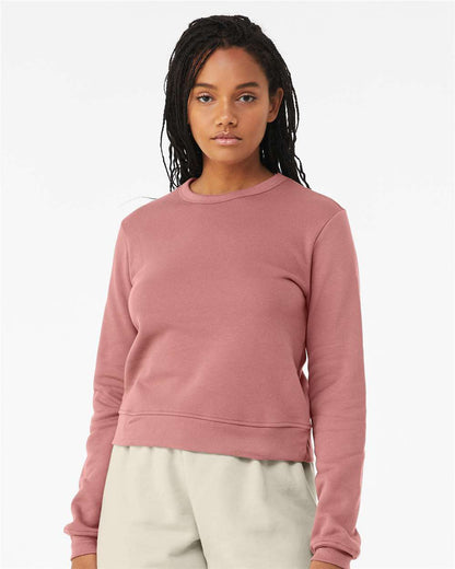 BELLA + CANVAS Women's Sponge Fleece Classic Crewneck Sweatshirt 7511 #colormdl_Mauve