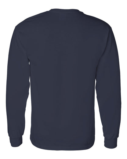 Gildan Unisex Heavy Cotton™ Long Sleeve T-Shirt 5400 #color_Navy