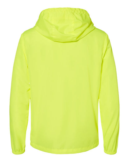 Independent Trading Co. Lightweight Windbreaker Full-Zip Jacket EXP54LWZ #color_Safety Yellow