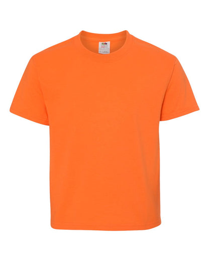 Fruit of the Loom HD Cotton Youth Short Sleeve T-Shirt 3930BR #color_Safety Orange