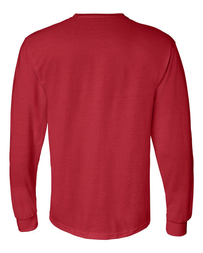 Gildan Unisex DryBlend® 50/50 Long Sleeve T-Shirt 8400 #color_Red