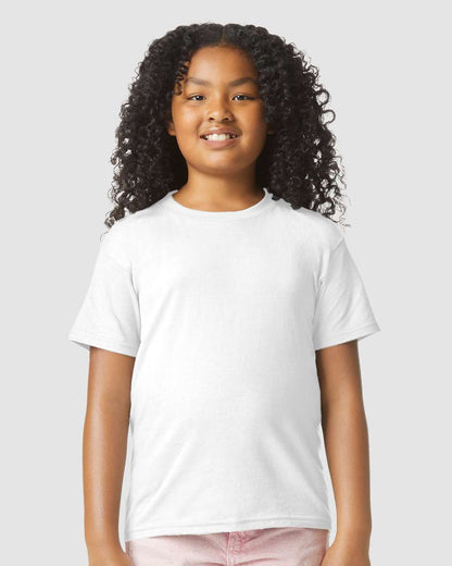 Gildan Youth Softstyle® CVC T-Shirt 64000BCVC #colormdl_White