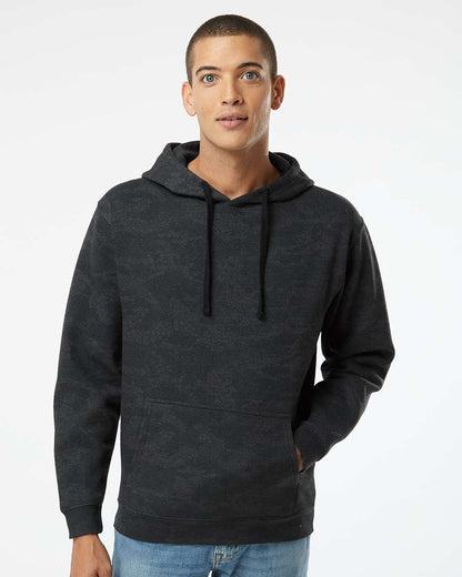 LAT Unisex Elevated Fleece Hoodie Sweatshirt 6926 #colormdl_Storm Camo
