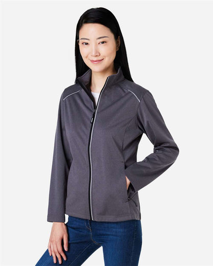 CORE365 Women's Techno Lite Three-Layer Knit Tech-Shell CE708W #colormdl_Carbon Heather