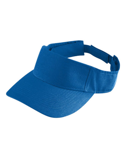 Augusta Sportswear Sport Twill Visor 6225 #color_Royal