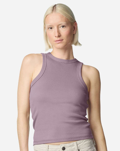 American Apparel Women's Baby Rib Tank BR2101 #colormdl_Smokey Violet