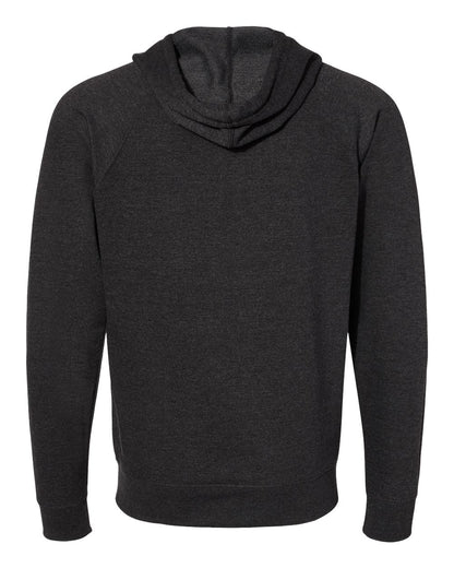 Independent Trading Co. Unisex Icon Lightweight Loopback Terry Full-Zip Hooded Sweatshirt SS1000Z #color_Charcoal Heather