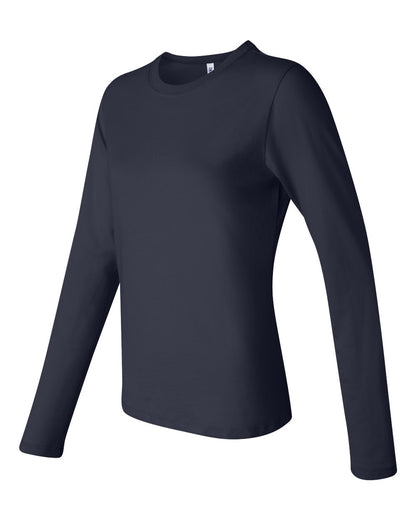 BELLA + CANVAS Women’s Jersey Long Sleeve Tee 6500 #color_Navy