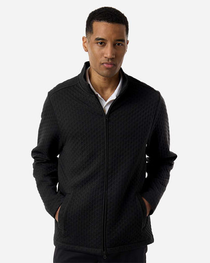 Devon & Jones Men's Berkley Textured Full-Zip Jacket DG740 #colormdl_Black