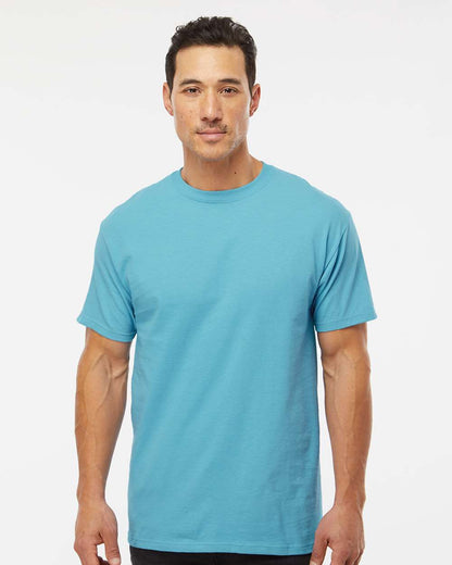 M&O Men's Gold Soft Touch T-Shirt 4800 #colormdl_Diving Blue